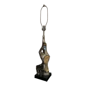 1970s Brutalist Chrome Torso Lamp Attributed to Richard Barr for Laurel Lamp Co.