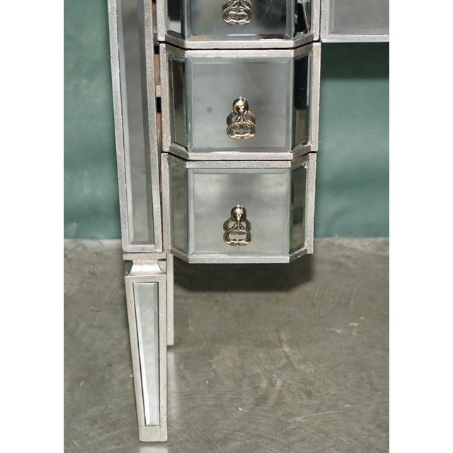 Decorative Venitian Bevelled Glass Dressing Vanity Table Desk Drawers by Aeg, 2010 For Sale - Image 16 of 18