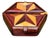 Vintage MCM Japanese Muku Yosegi Wood Parquetry Hexagonal Jewelry Box – Gullwing Lid ​- Mid Century Modern Decor For Sale