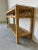 Mid-Century Modern Vintage Coastal Rattan Two-Tier Console Table With Glass Top/Sold For Sale - Image 3 of 12