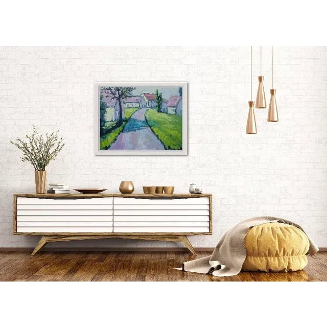 Quiet Places & Journeys — Sunlight and Shadow Play (Original Oil Landscape) For Sale - Image 12 of 12