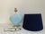 Sky Blue Shell Lamp & Shade, C1970 For Sale - Image 12 of 12