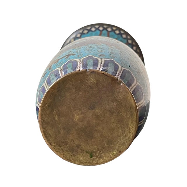 Early 20th Century Asian Cloisonné Vase For Sale - Image 9 of 10