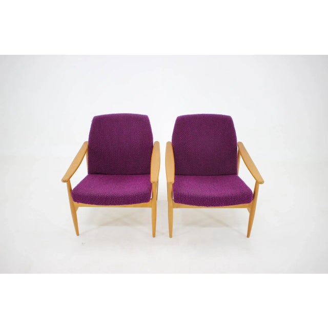 Armchairs, Former Czechoslovakia, 1960s, Set of 2 For Sale - Image 4 of 13