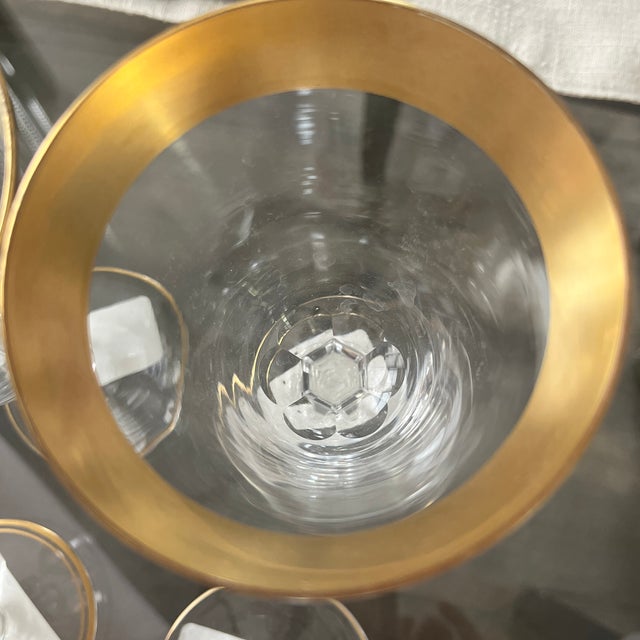 Early 20th Century Tiffin Franciscan “Minton” Optic Water Goblets - Set of 6 For Sale - Image 10 of 12