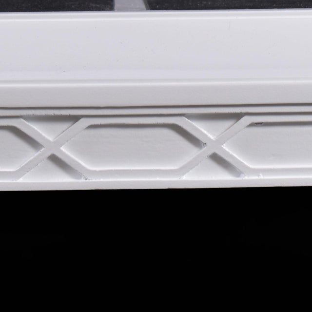 1970s Hollywood Regency Mirrored Fretwork Coffee Table For Sale - Image 4 of 4