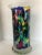 1990s Monique Nichols One-of-a-Kind Hand-Painted Art Glass Sculpture Vase, Signed & Dated 1998 For Sale - Image 5 of 12