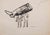 Mino Maccari, The Fixed Idea, 1940s, Watercolor For Sale - Image 3 of 3