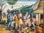 Fantastic vintage Haitian painting from listed artist Pierre Augustin. Oil on canvas measures 18”x 22”, and with the...