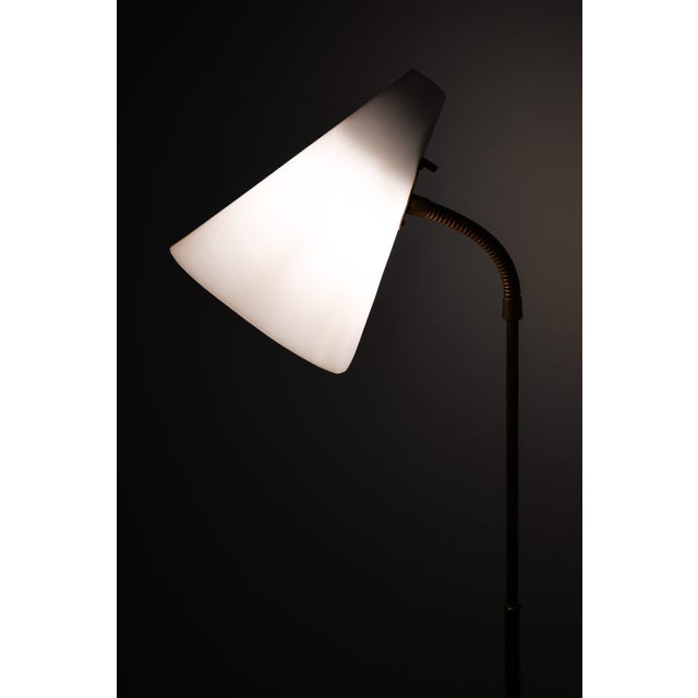 Floor Lamp in Black Lacquered Metal, 1950s For Sale - Image 4 of 6