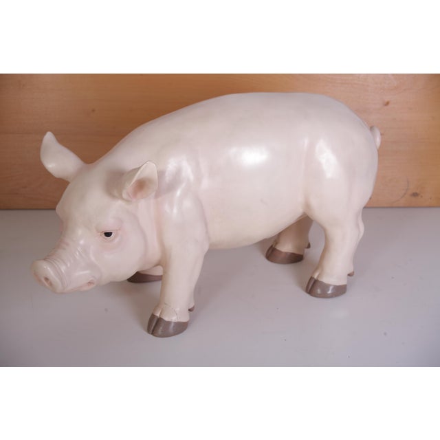 1970s Vintage Large Butcher's Pig Shop Display, Former Czechoslovakia, 1980s For Sale - Image 5 of 12