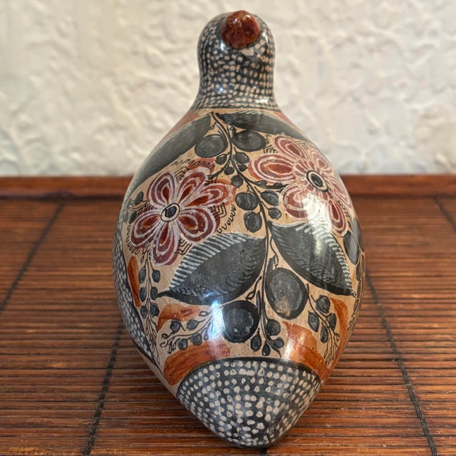 Mexican Antique Mexican Tonalá Quail Bird by Amado Galván For Sale - Image 3 of 11