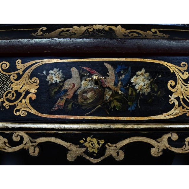Napoleon III Painted Wooden Worktable, Mid-19th Century For Sale - Image 10 of 18