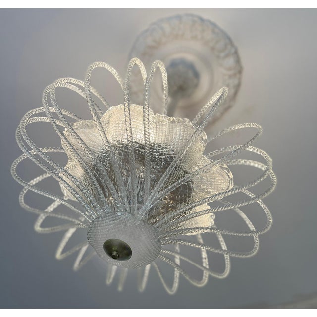 Chandelier attributed to Barovier & Toso, Murano, 1940s For Sale - Image 16 of 18