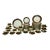 Richard Ginori Contessa Brown and Gold Porcelain Dinner Service, 93 Pieces, Italy, 1980s For Sale