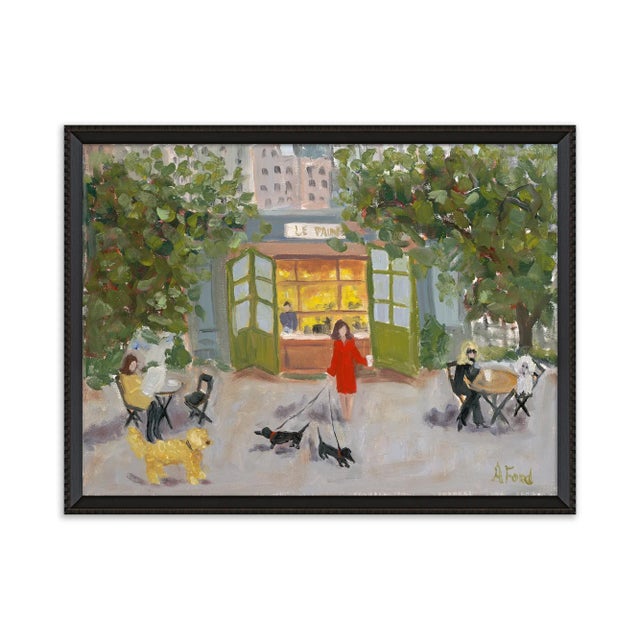 Alice Ford Bryant Park by Alice Ford in Brimfield Black Frame, Small Art Print For Sale - Image 4 of 4