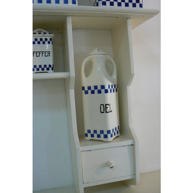 Art Nouveau Ceramic Spice Rack Set by Joseph-Maria Olbrich, 1900s For Sale - Image 9 of 13