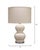 Classic shaped smooth ceramic table lamp in a soft neutral tone makes this lamp the perfect transitional piece. Finial and...