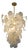 Visual Comfort "Loire" Cascading Chandelier by Aerin — Gild Finish, Like New For Sale