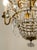 Gold Vintage Empire Style Chandelier with Hanging Drops, 1950s For Sale - Image 8 of 11
