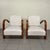 Art Deco Italian Armchairs in Curved Wood, 1930s, Set of 2 For Sale - Image 6 of 15