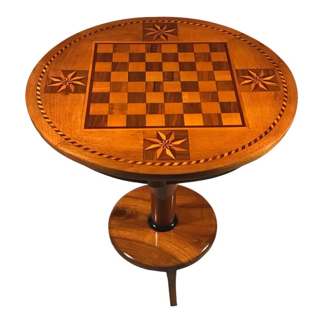 Biedermeier Chess Table, 1820 For Sale