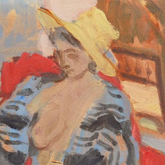 Modern 'Seated Nude' by Victor Di Gesu, Louvre, Académie Chaumière, Los Angeles County Museum of Art For Sale - Image 3 of 10