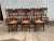 Early 20th Century Set of 8 Antique Oak Press Back Cane Seat Dining Chairs For Sale - Image 12 of 13