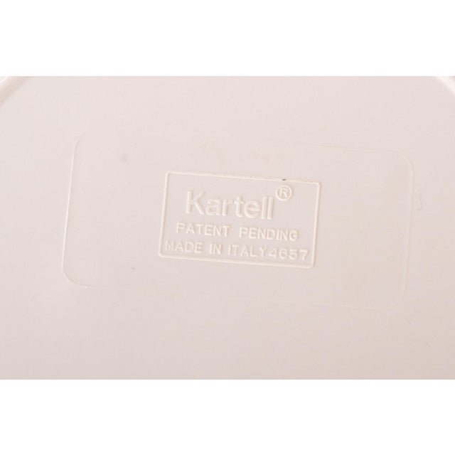 White Italian Vintage Anna Castelli Ferrieri Model 4638 Ashtray for Kartell For Sale - Image 8 of 9