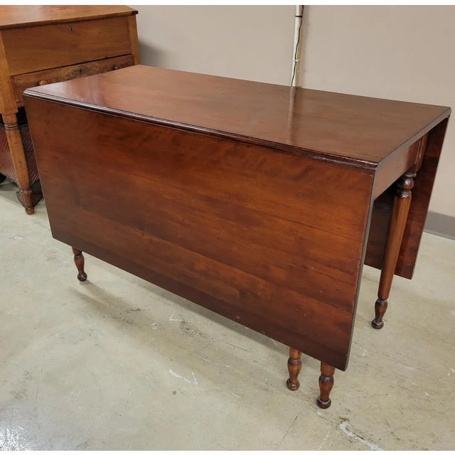 Antique American Cherry Drop Leaf Gateleg Dining Table Chairish