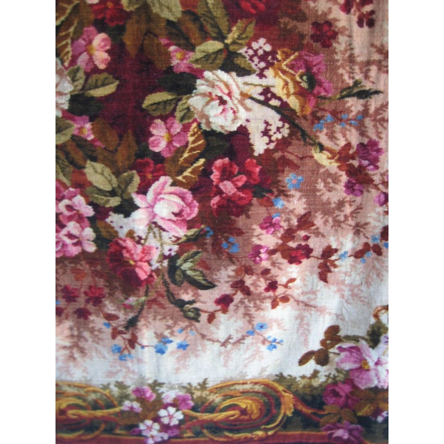 Late 19th Century French Napoleon III Velvet Tablecloth For Sale - Image 10 of 12
