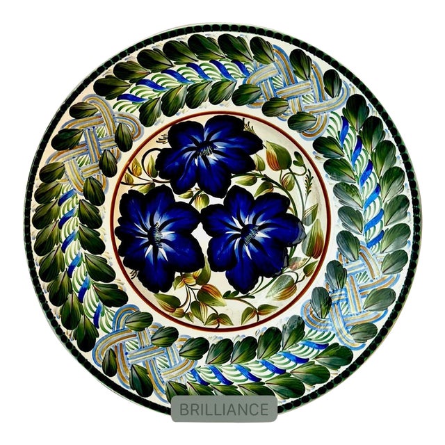 Early 20th Century Harald Slott-Møller for Aluminia Hand-Painted Faience Charger, Denmark For Sale