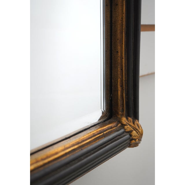 Labarge Labarge Regency Style Black & Gold Wall Mirror For Sale - Image 4 of 10