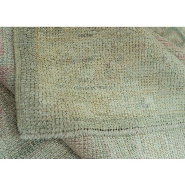 Turkish Oushak Rug 3'1" x 12'6" #19261 For Sale In Houston - Image 6 of 8