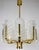 Scandinavian Brass and Ice Glass 8-Light Chandelier by Carl Fagerlund for JSB, 1960s For Sale - Image 12 of 12