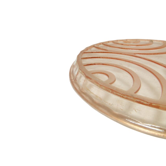 Art Deco Tray by Hortensja Glassworks, 1930s For Sale - Image 4 of 5