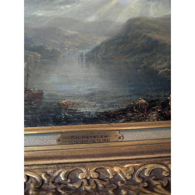 Frederick Henry Henshaw, Seascape, Oil Painting, Framed For Sale - Image 7 of 16