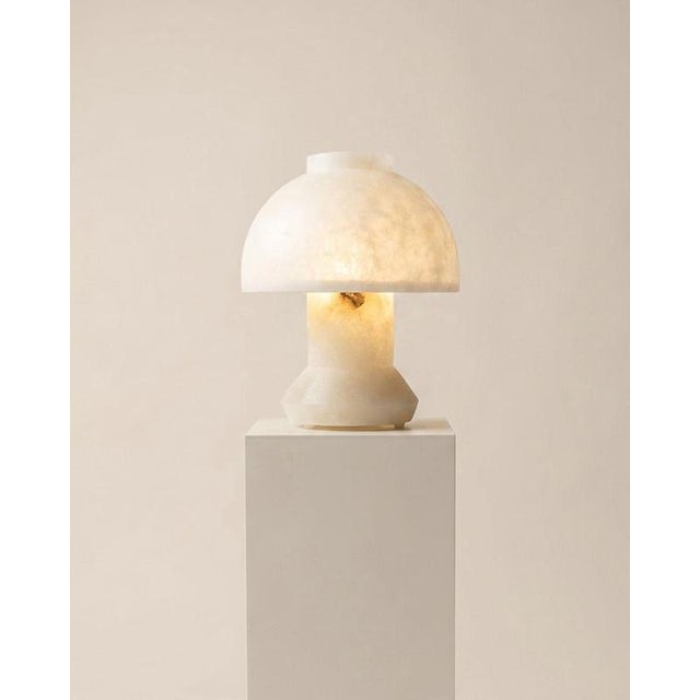 Umbra Alabaster Table Lamp by Luis Gimeno For Sale - Image 11 of 13