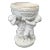 19th Century Italian Carved White Marble Garden Planter With Cherubs For Sale