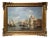 View of Venice with the Basilica of Santa Maria Della Salute, Oil on Canvas, 19th Century, Framed For Sale