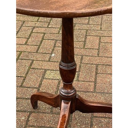 Georgian Mahogany Tilt-Top Wine Table For Sale - Image 6 of 11