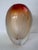 Waterford Evolution by Waterford “Mesa Sunrise” Red Amber Art Glass Vase, Poland For Sale - Image 4 of 10