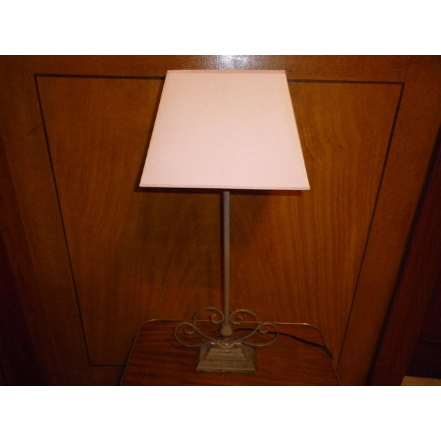 1980s Vintage Table Lamp in Wrought Iron, 1980s For Sale - Image 5 of 14