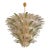 Sputnik Murano Style Glass Palmetta Chandelier Clear and Green For Sale