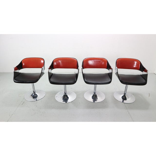 Rudi Verelst Set of Dining Room Chairs attributed to Rudi Verelst for Novalux, 1970s For Sale - Image 4 of 18