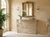 Vintage French Country Whitewashed Wrought Iron Console Table With Marble Top For Sale - Image 11 of 12