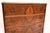 Brown Antique Serpentine Burr Walnut Chest of Drawers, 1930 For Sale - Image 8 of 10