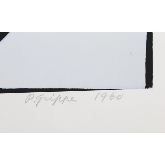 Artist: Peter Grippe, American (1912 - 2002) Title: Positive Year: 1960 Medium: Silkscreen, signed and numbered in pencil...