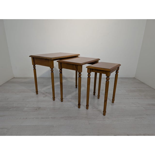 Set of Mid-Century Inlaid Trojak Tables, Set of 3 For Sale - Image 6 of 17