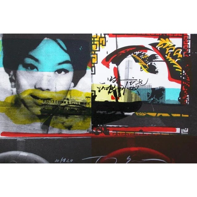 Tony SOULIÉ, french artist, 1955 Wan Shai Original hand signed and numbered lithograph printed on BFK Rives Paper...